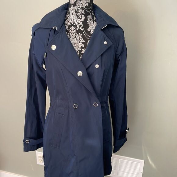 Michael Michael Kors Hybrid Trench Anorak-NAVY-X-Small - Picture 8 of 8